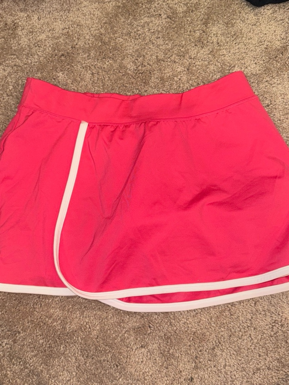 Women’s Pink Adidas Athletic Skort with White Trim